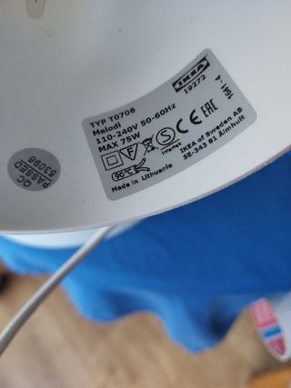 Lampara colgante de techo. Modelo Melodi Ikea