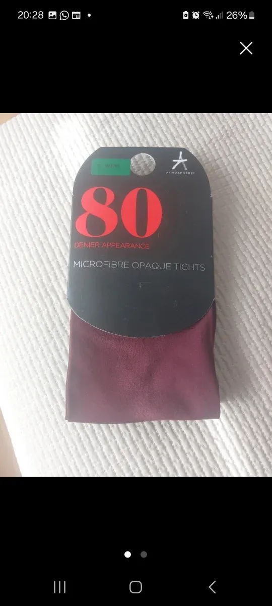 LOTE 2 PARES PANTYS GRANATES ESMARA Y PRIMARK
