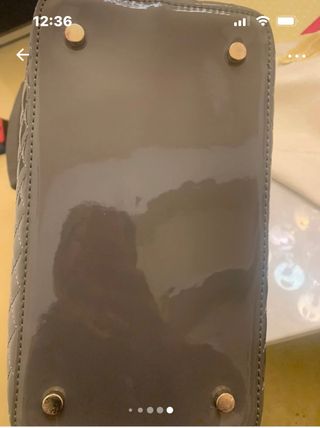 borsa guess in vernice grigia 