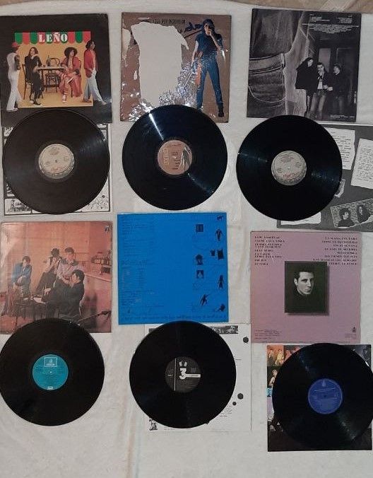 Lote  6 Vinilos: Leño, Rosendo, Rebeldes y Loquill