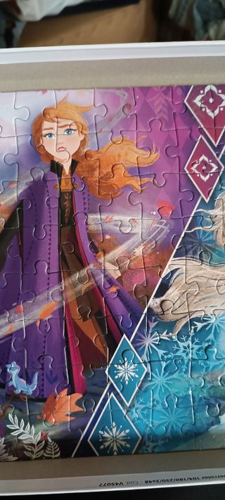 Puzzle frozen purpurina
