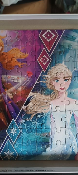 Puzzle frozen purpurina