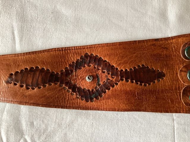 cinturo de piel artesanal pieza unica original