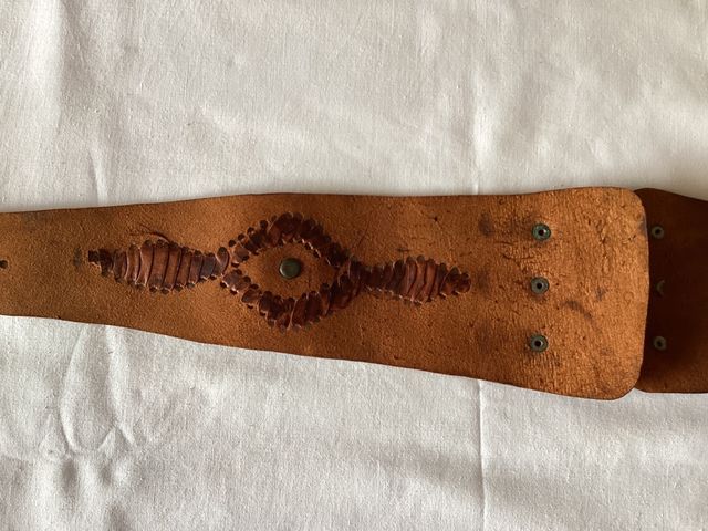 cinturo de piel artesanal pieza unica original