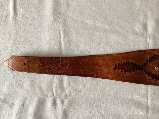 cinturo de piel artesanal pieza unica original