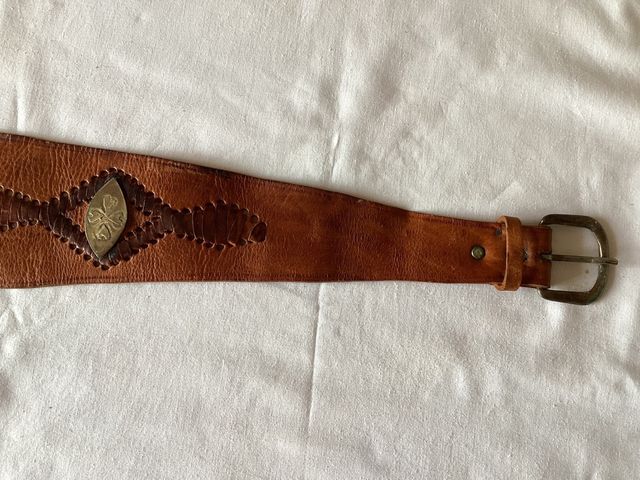 cinturo de piel artesanal pieza unica original