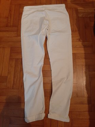 Pantalón vaquero blanco
