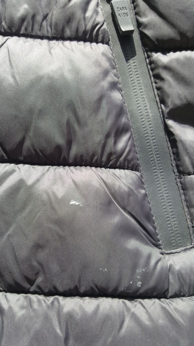 Chaquetón Zara Kids de plumas