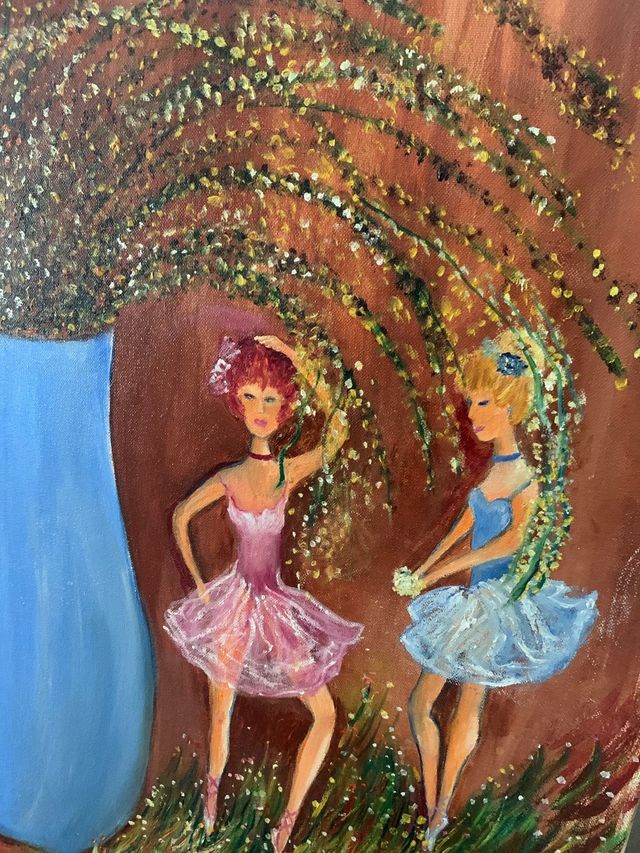 lienzo bailarinas