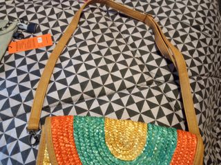 Bolso colores de rafia