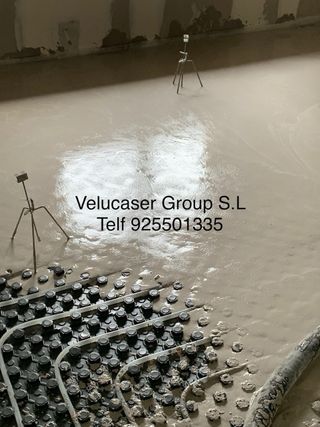 Plaston autonivelante sobre suelo radiante