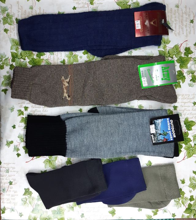 6 pares de meias Outono/Inverno