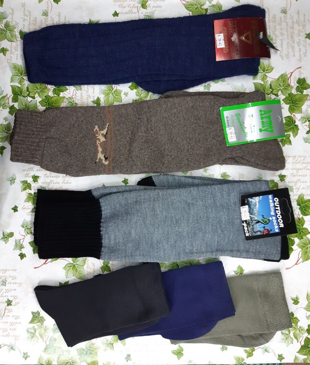 6 pares de meias Outono/Inverno