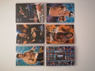 6 foto/cartoline Wrestling con raccoglitore