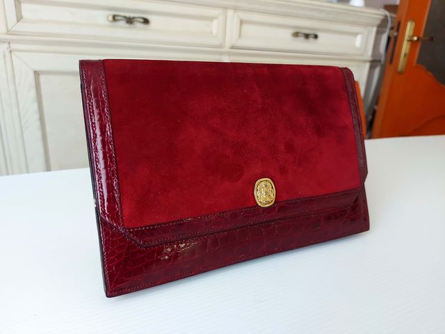 Borsa Céline pochette clutch vera pelle vintage