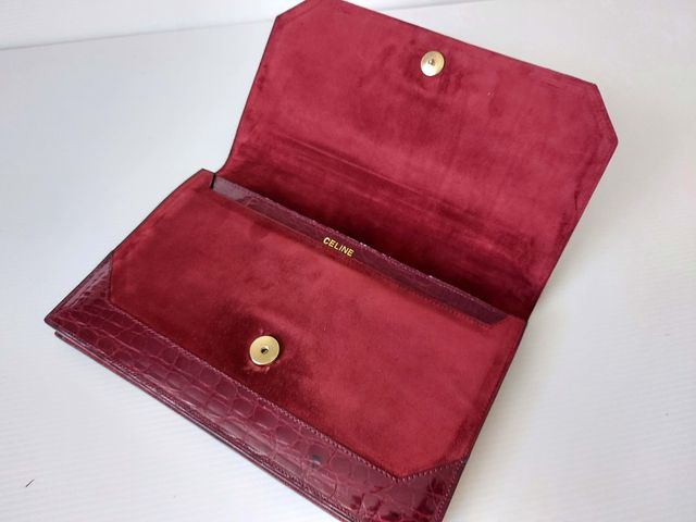 Borsa Céline pochette clutch vera pelle vintage
