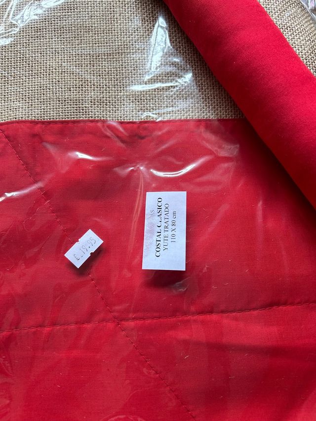 Costal nuevo color rojo