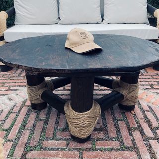 Conjunto de sofas de exterior de madera NUEVO