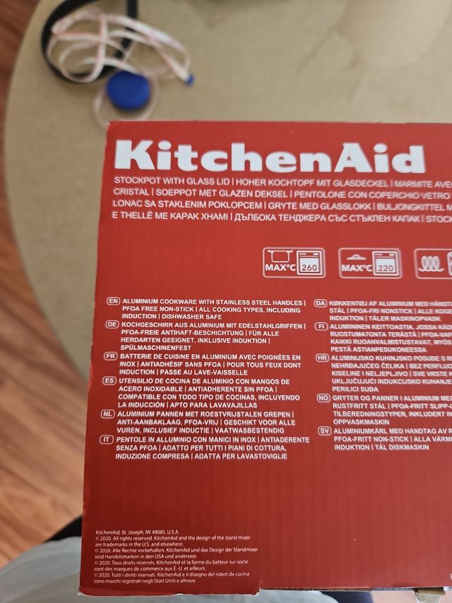 Olla profunda con tapa de cristal