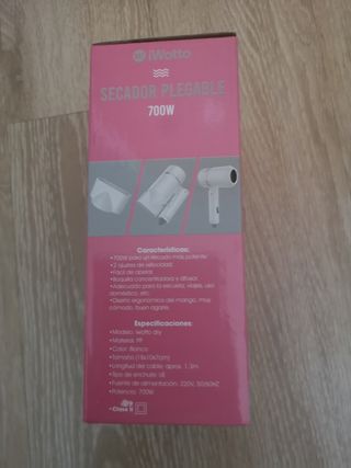 Secador plegable viaje