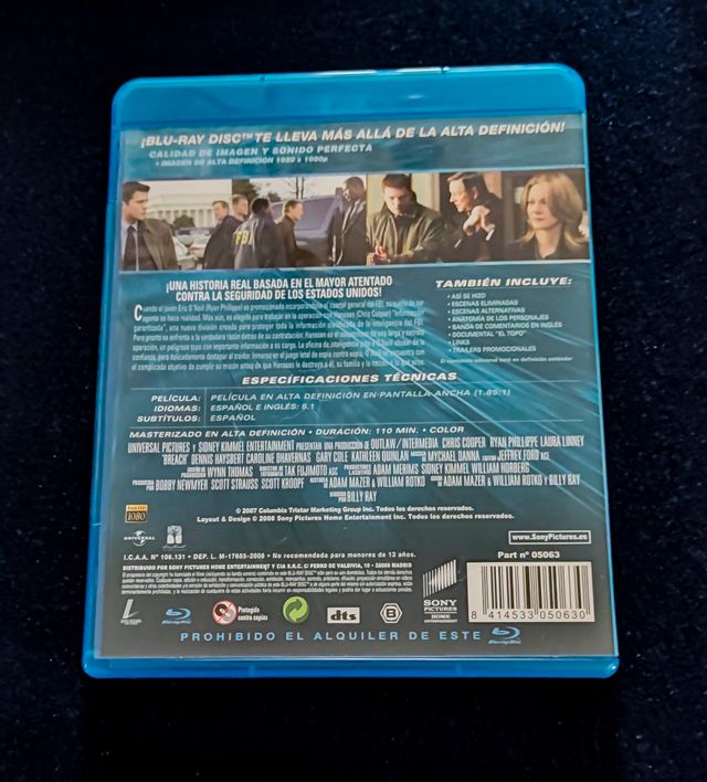 El Espía Película Blu Ray