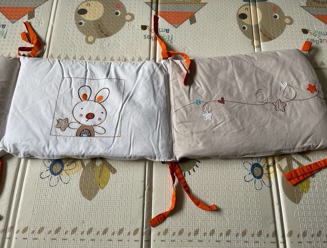 Edredon y protector de cuna