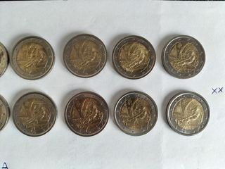 Lotto 19 monete 2 euro commemorative