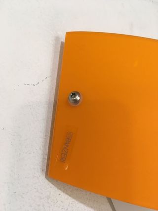 Lampada parete vetri bianco/arancione