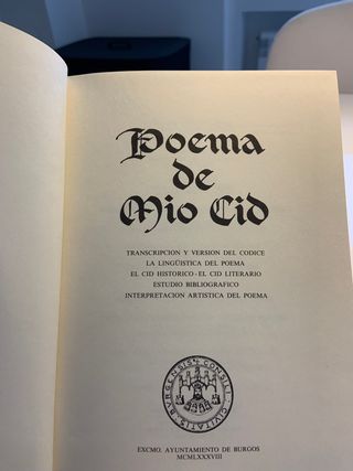 Poema de Mio Cid.