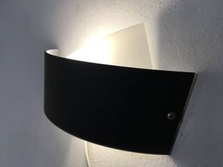 Lampada parete vetri bianco/nero