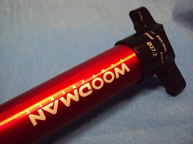 NUEVO Tija Woodman SL PLUS 27.2x600mm Rojo