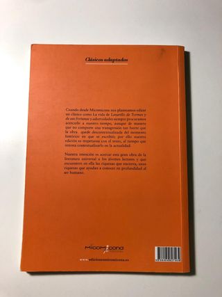 libro "lazarillo de Tormes"