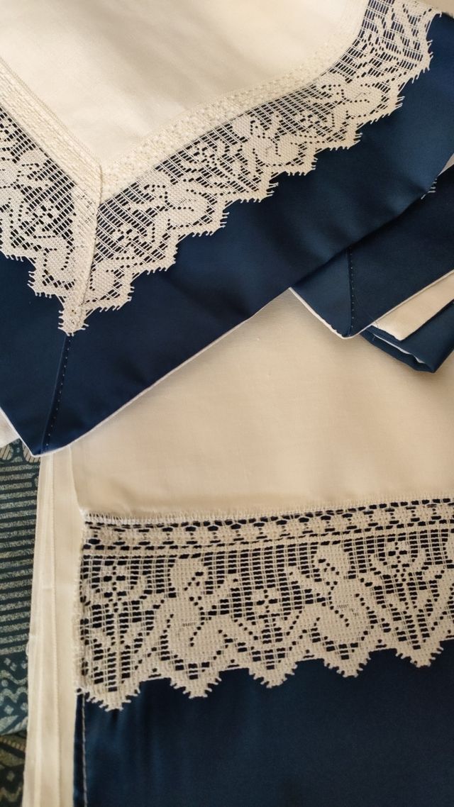 Set lenzuola angioletti merletto