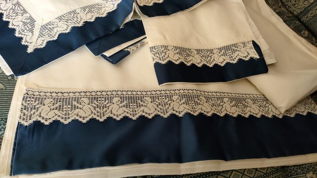Set lenzuola angioletti merletto