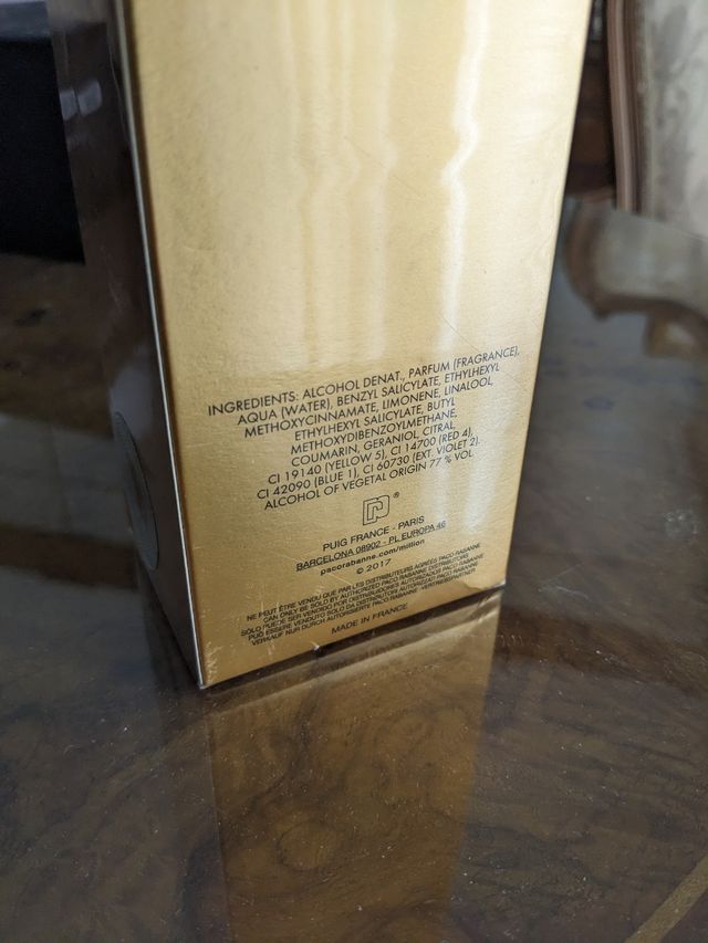 One million lucky 200ml 2018 Batch