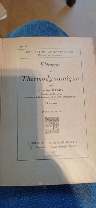 Francés. Elementos thermodinamique