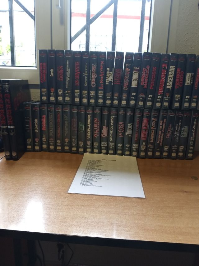 Colección películas "CINE DE TERROR" VHS