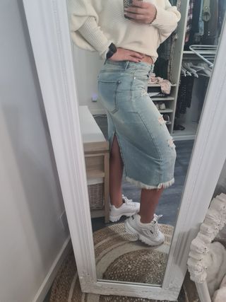 Falda larga vaquera 