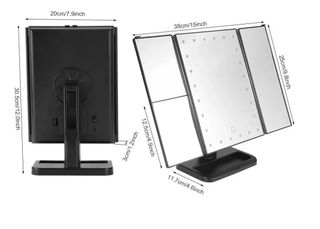 Espejo Con 22 Luces Led con pie y aumento