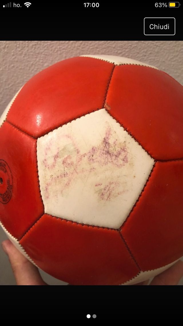 pallone autografato