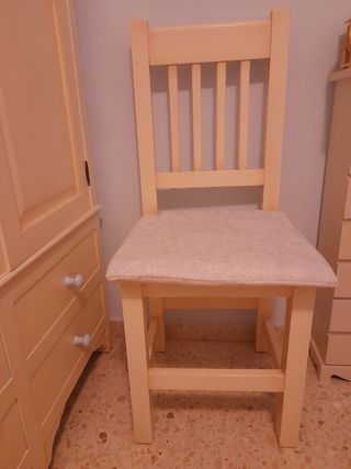 Silla de pino macizo