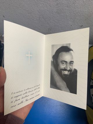 Luciano Pavarotti ricordo di cerimonia