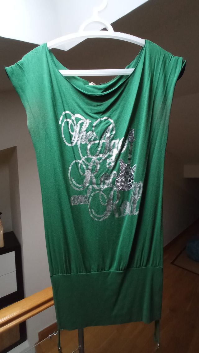 Camiseta verde larga Fórmul@ Joven