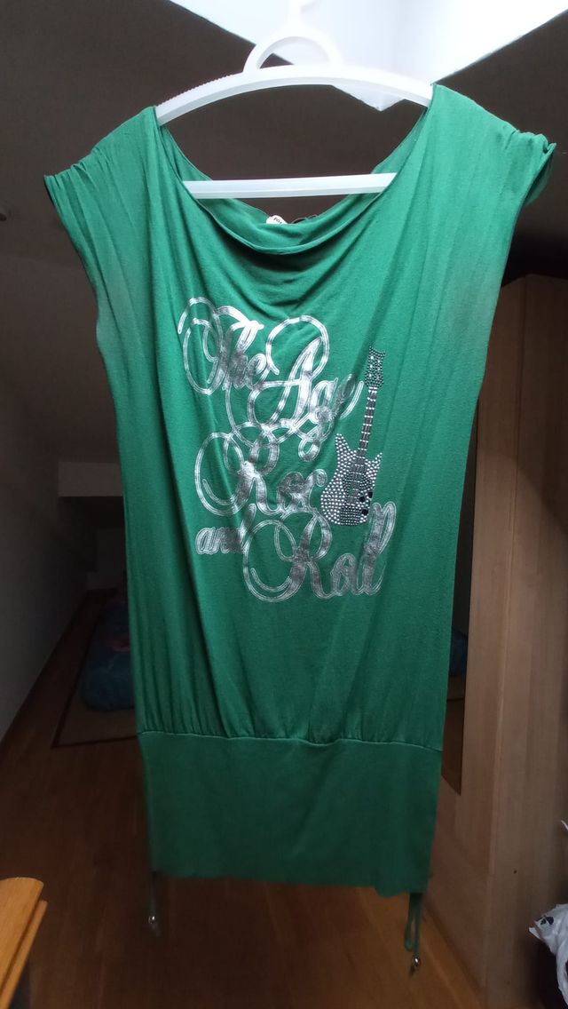 Camiseta verde larga Fórmul@ Joven