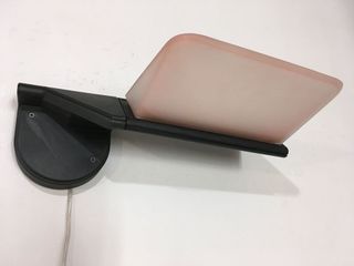 Lampada parete plastica/vetro rosa