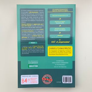 Alpha Test. Medicina In Inglese