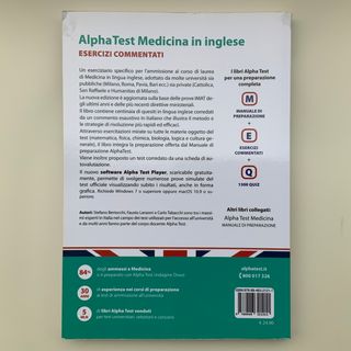 Alpha Test. Medicina In Inglese