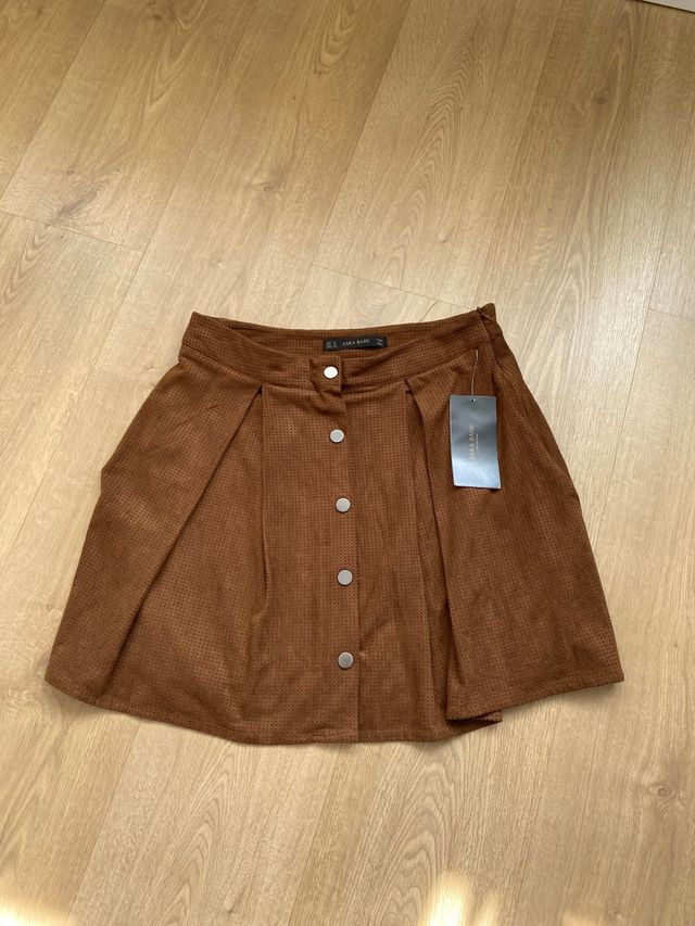 Falda marrón ,talla M nueva