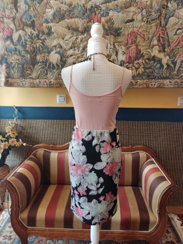 Falda estampado multicolor 