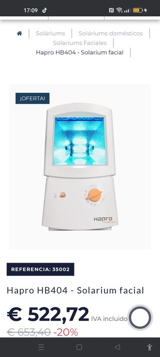 Lampara de Bronceado